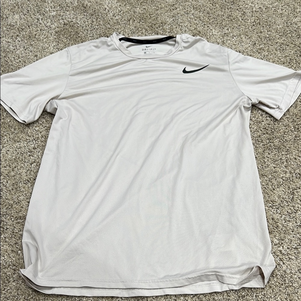 Nike Men's Cream Dri-FIT Shirt